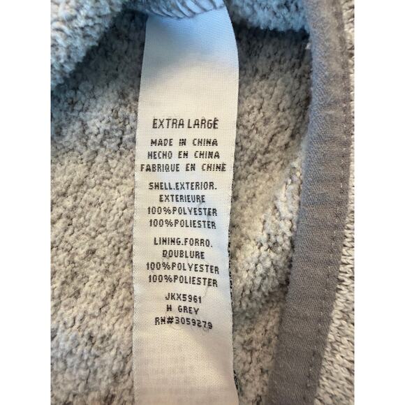 Thread + Supply  heathered gray 1/4 zip mockneck pullover kangaroo pocket XL - Picture 5 of 11